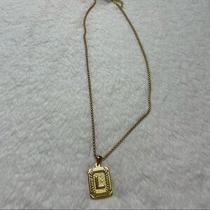 COPY - L, R Initial Necklace_Square Shape